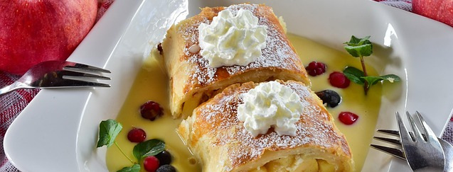 Bild eines Apfelstrudels